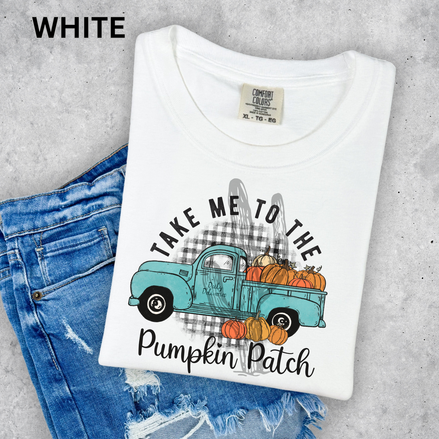 Take Me To The Pumpkin Patch - Comfort Color Graphic Tee
