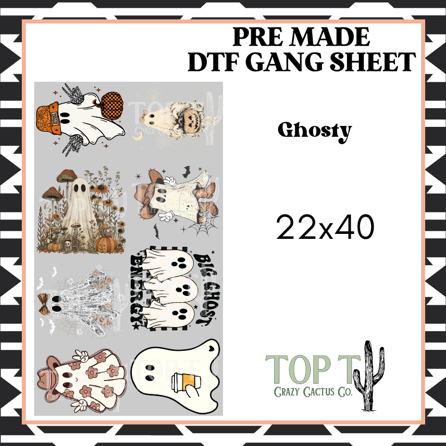 Ghosty **Pre Made DTF Gang Sheet**