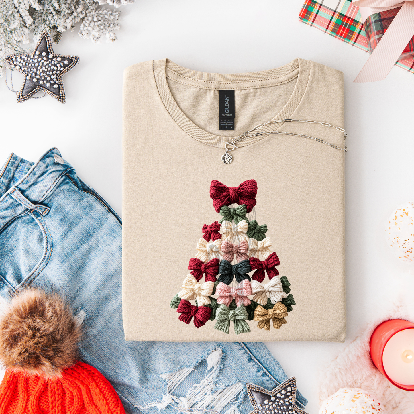 Faux Christmas Bows **DTF Transfer**