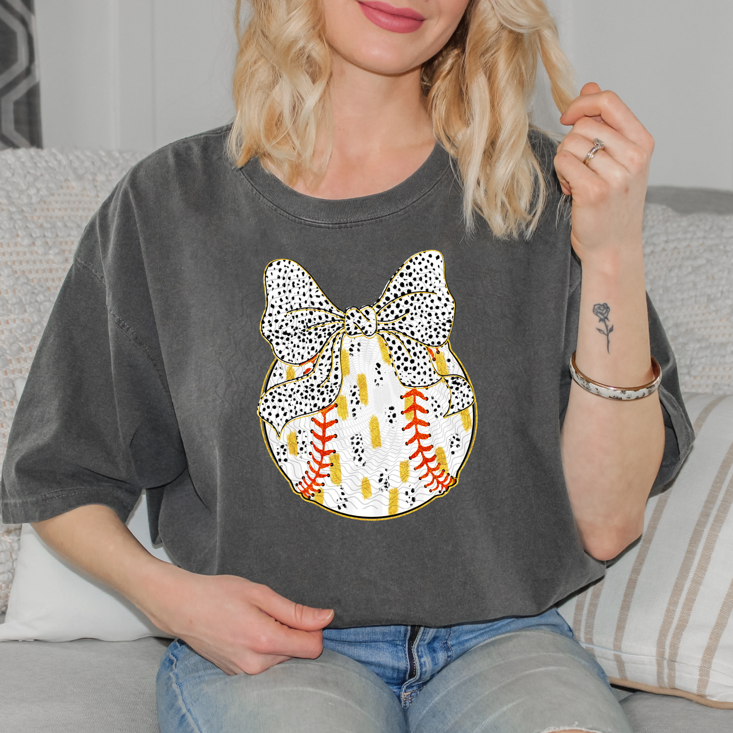 Baseball Watercolor **DTF Transfer**