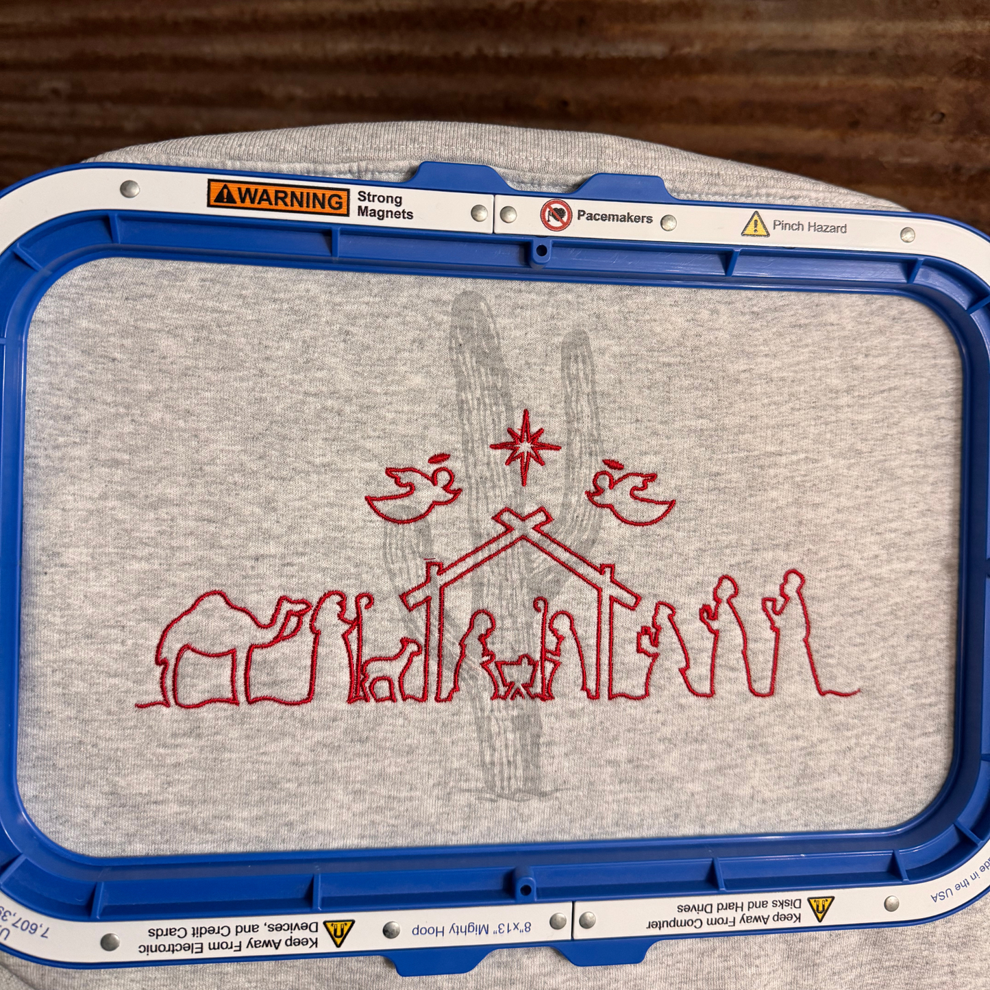 Nativity Scene Wholesale - Embroidered Crewneck