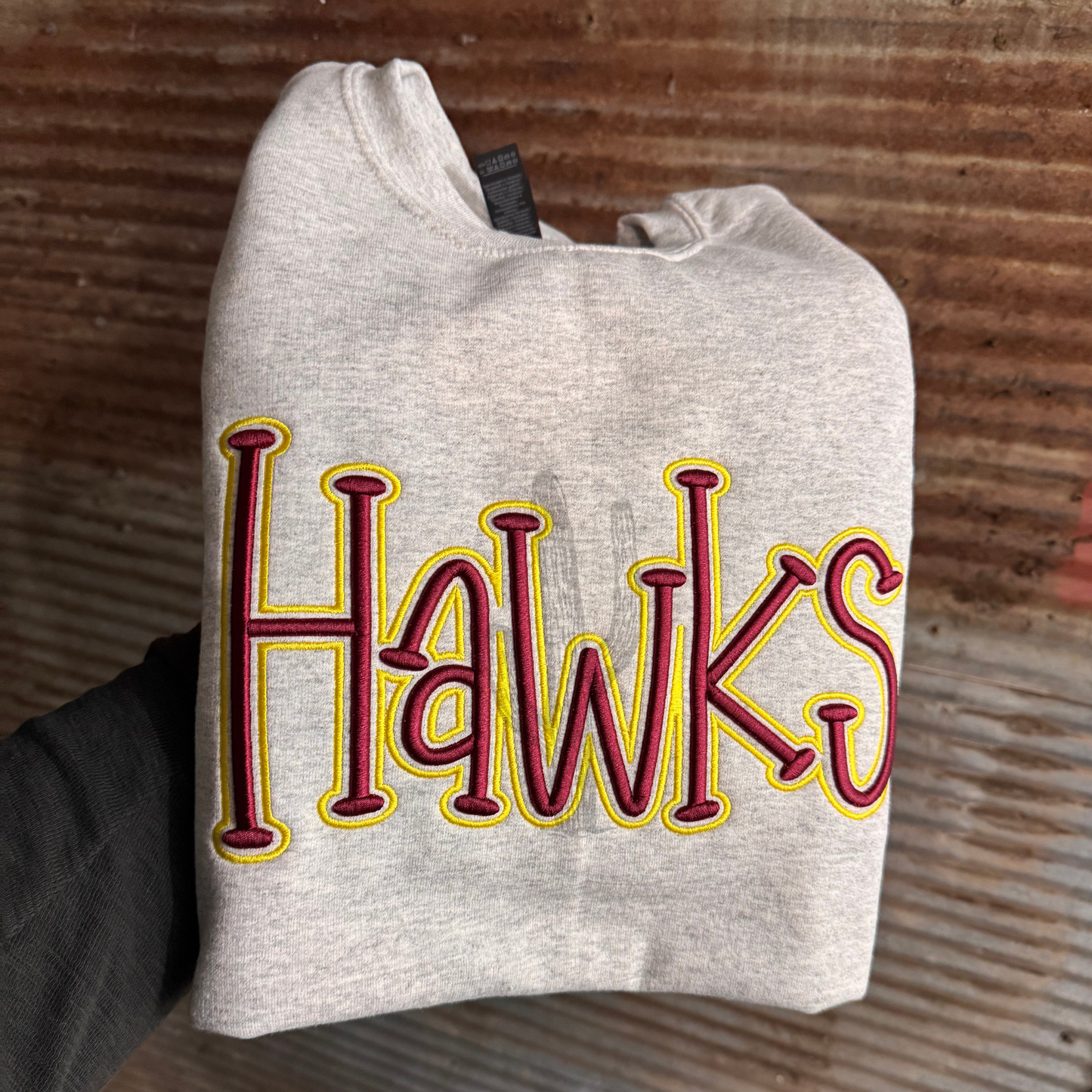 Wholesale **CUSTOM** 3D Puff Embroidery Crewneck