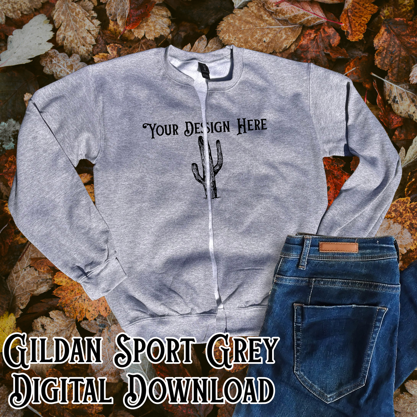 Cut Sweatshirt Trend **Blank Mockup** - Digital Download