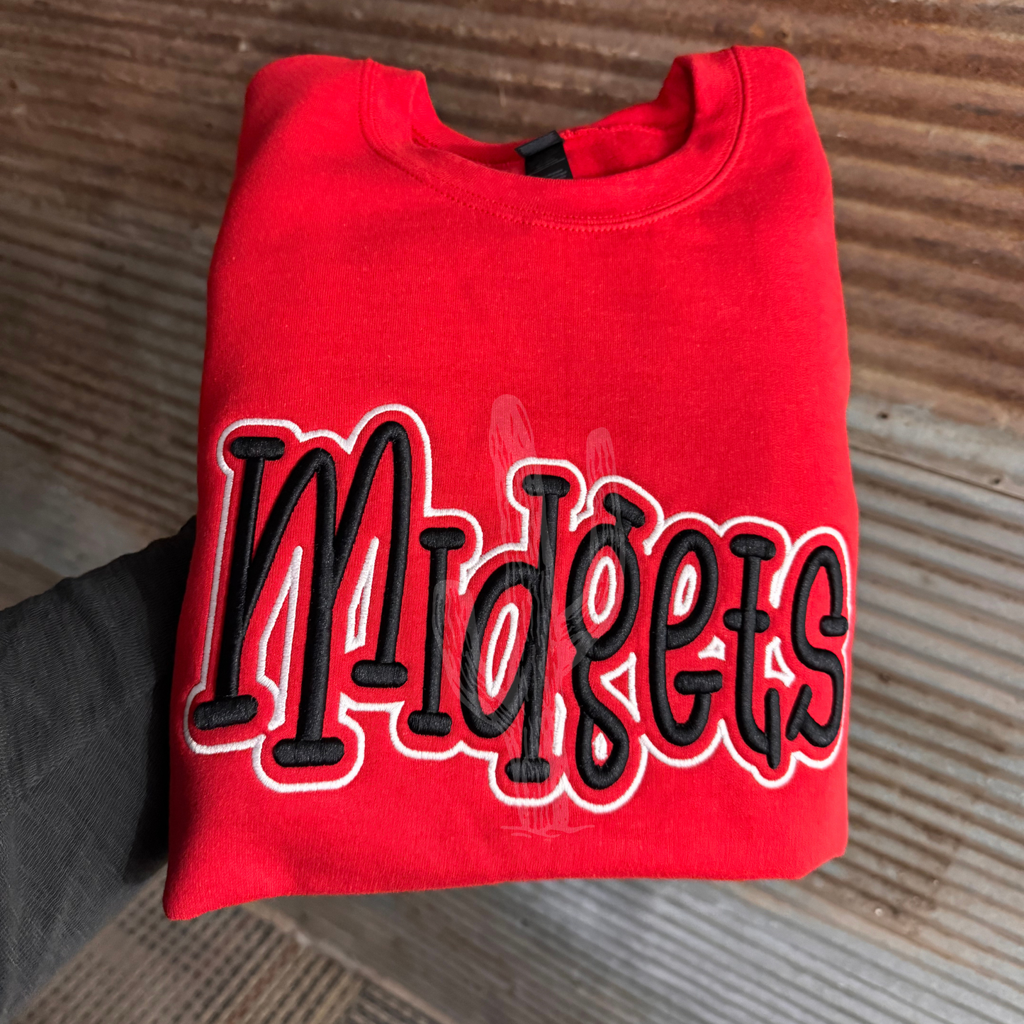 Wholesale **CUSTOM** 3D Puff Embroidery Crewneck