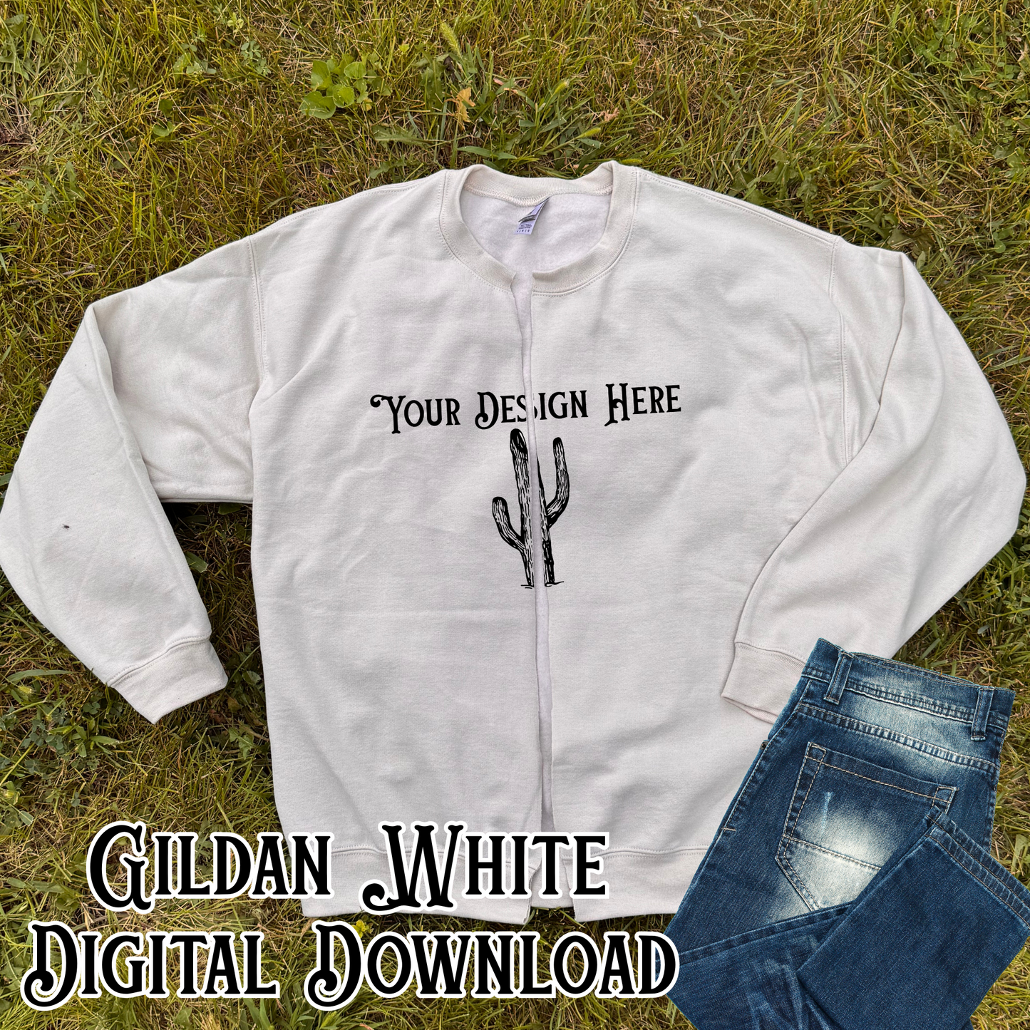 Cut Sweatshirt Trend **Blank Mockup** - Digital Download