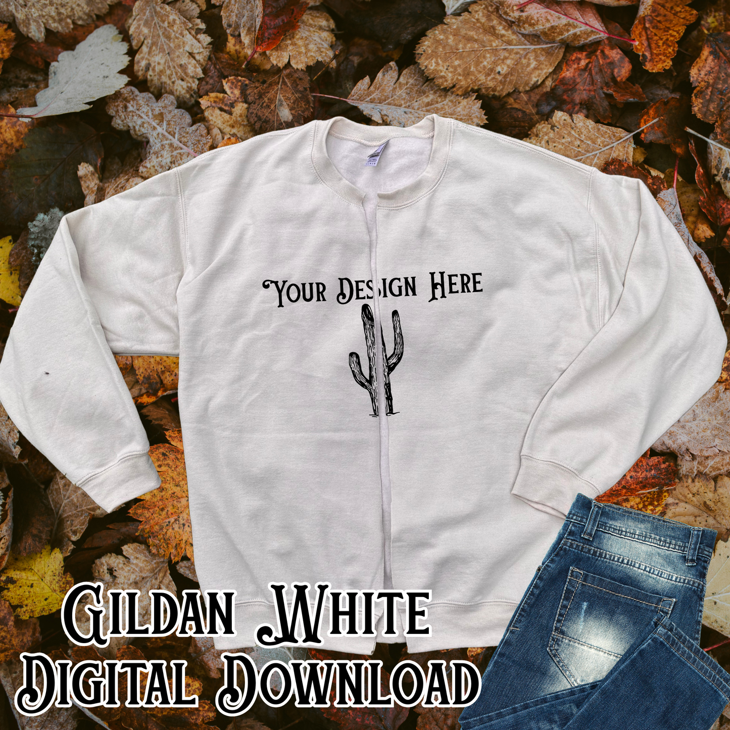 Cut Sweatshirt Trend **Blank Mockup** - Digital Download