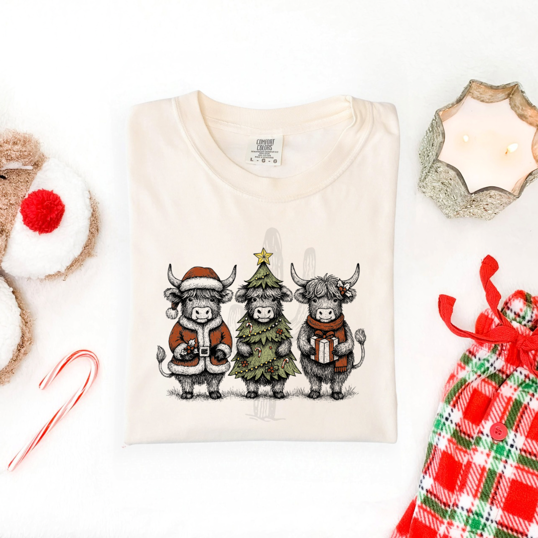 Christmas Cows **DTF Transfer**