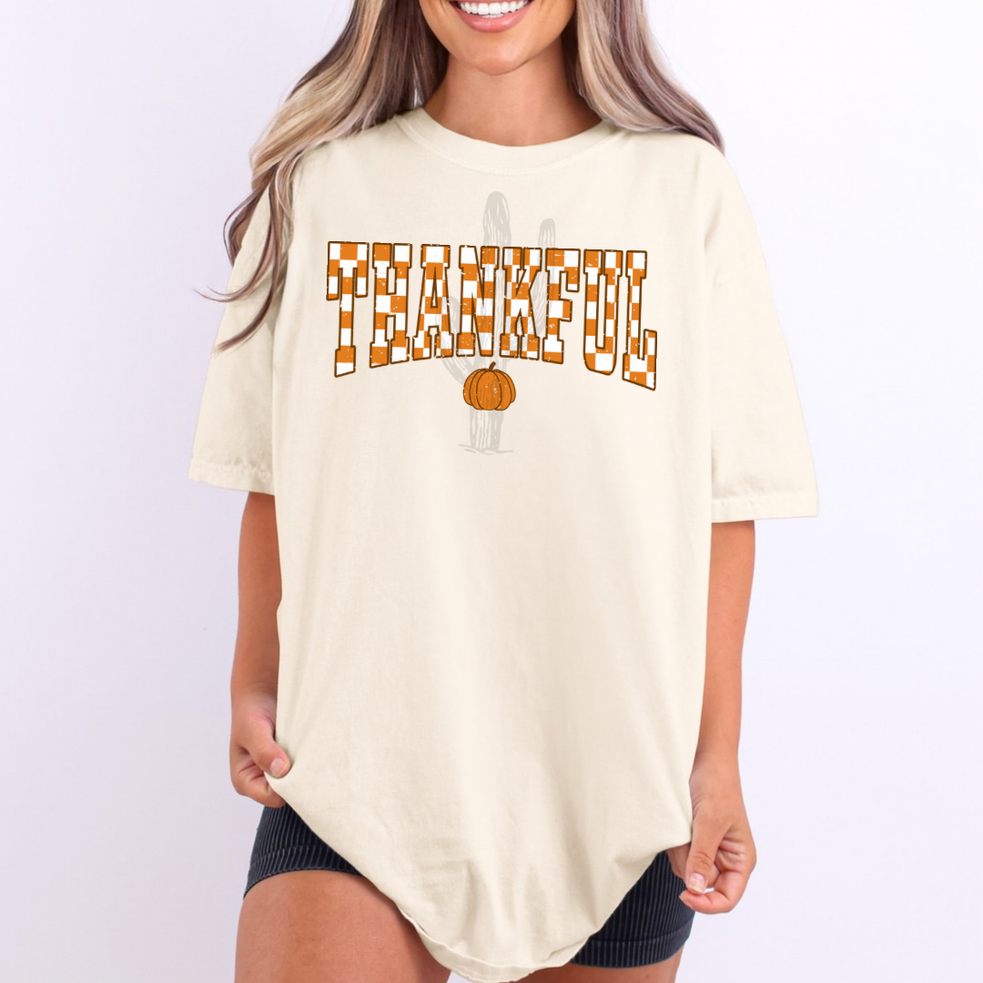 Checker Thankful **DTF Transfer**