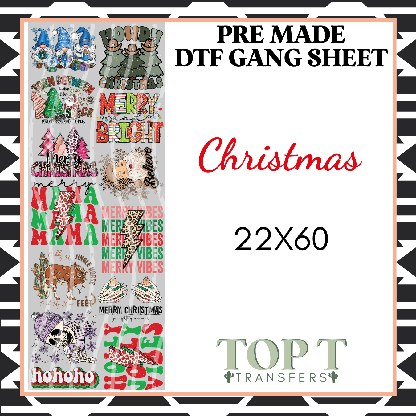 CHRISTMAS **Pre Made DTF Gang Sheet**