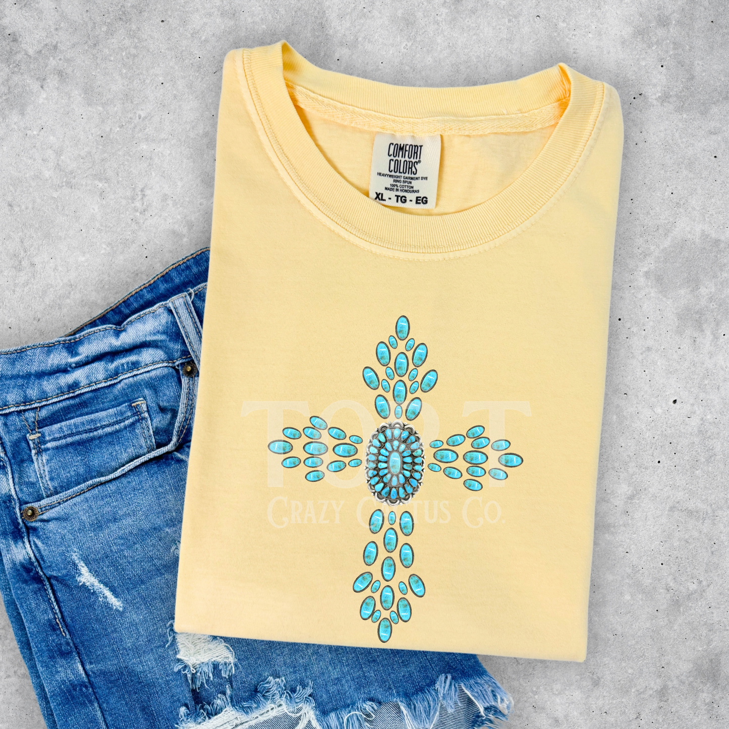 Western Cross - Comfort Color Graphic Tee