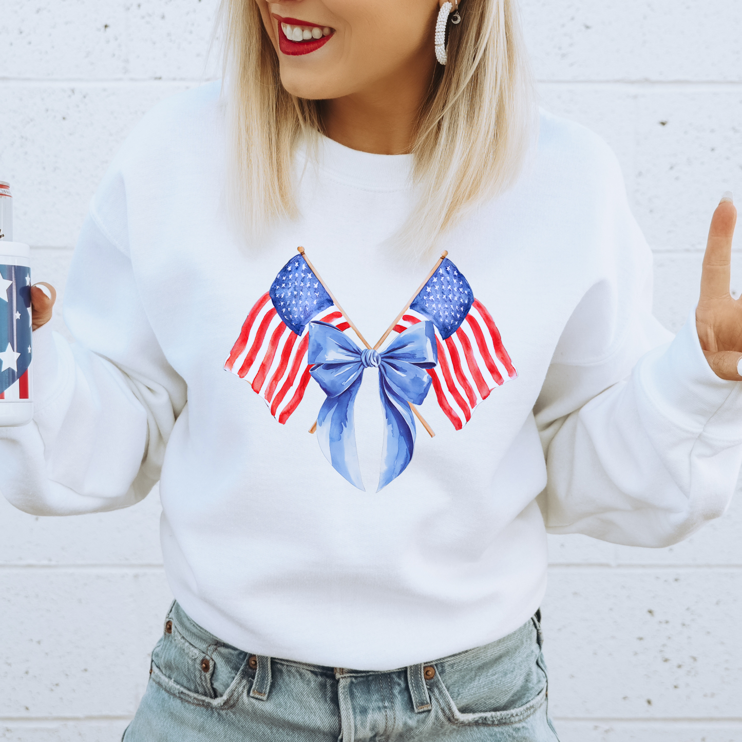 American Flag Coquette **DTF Transfer**