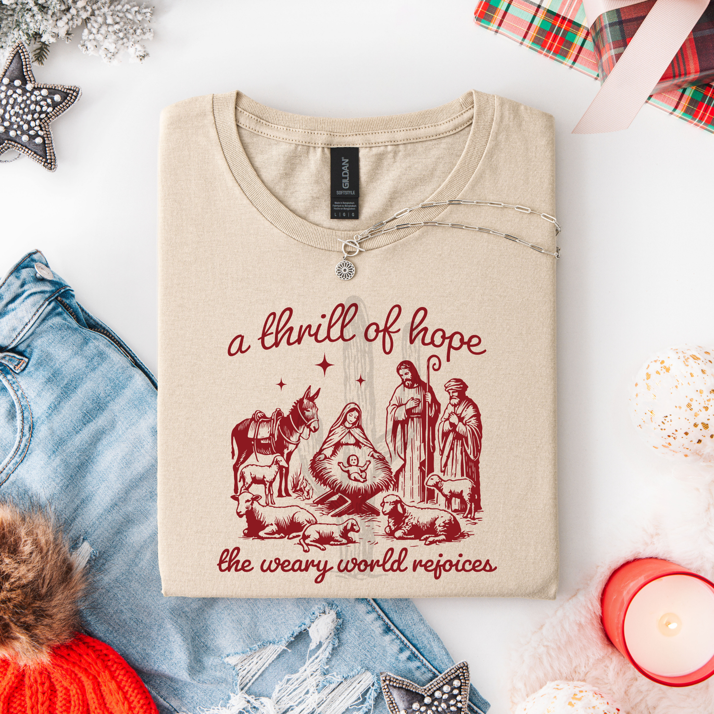A Thrill Of Hope Nativity **DTF Transfer**