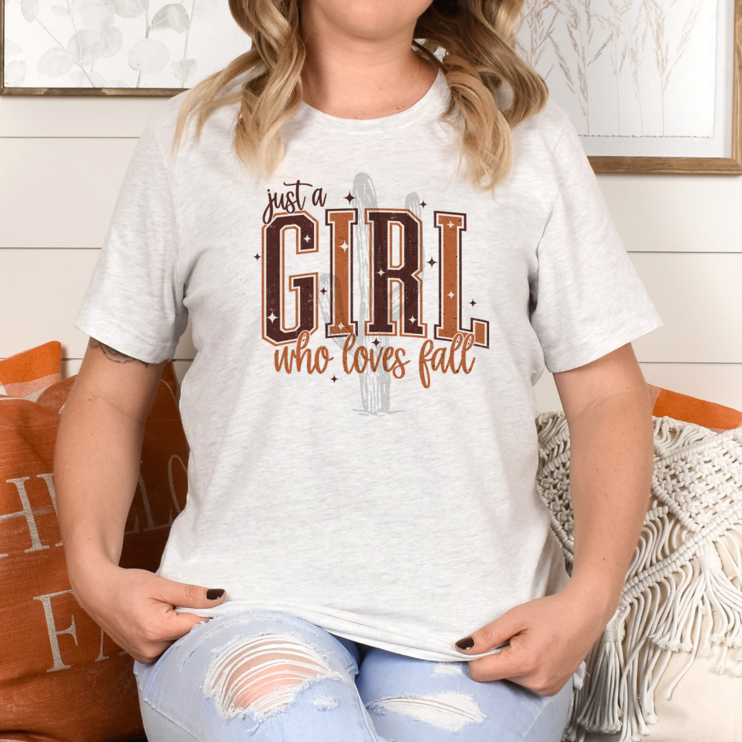 Just A Girl Who Loves Fall **DTF Transfer**