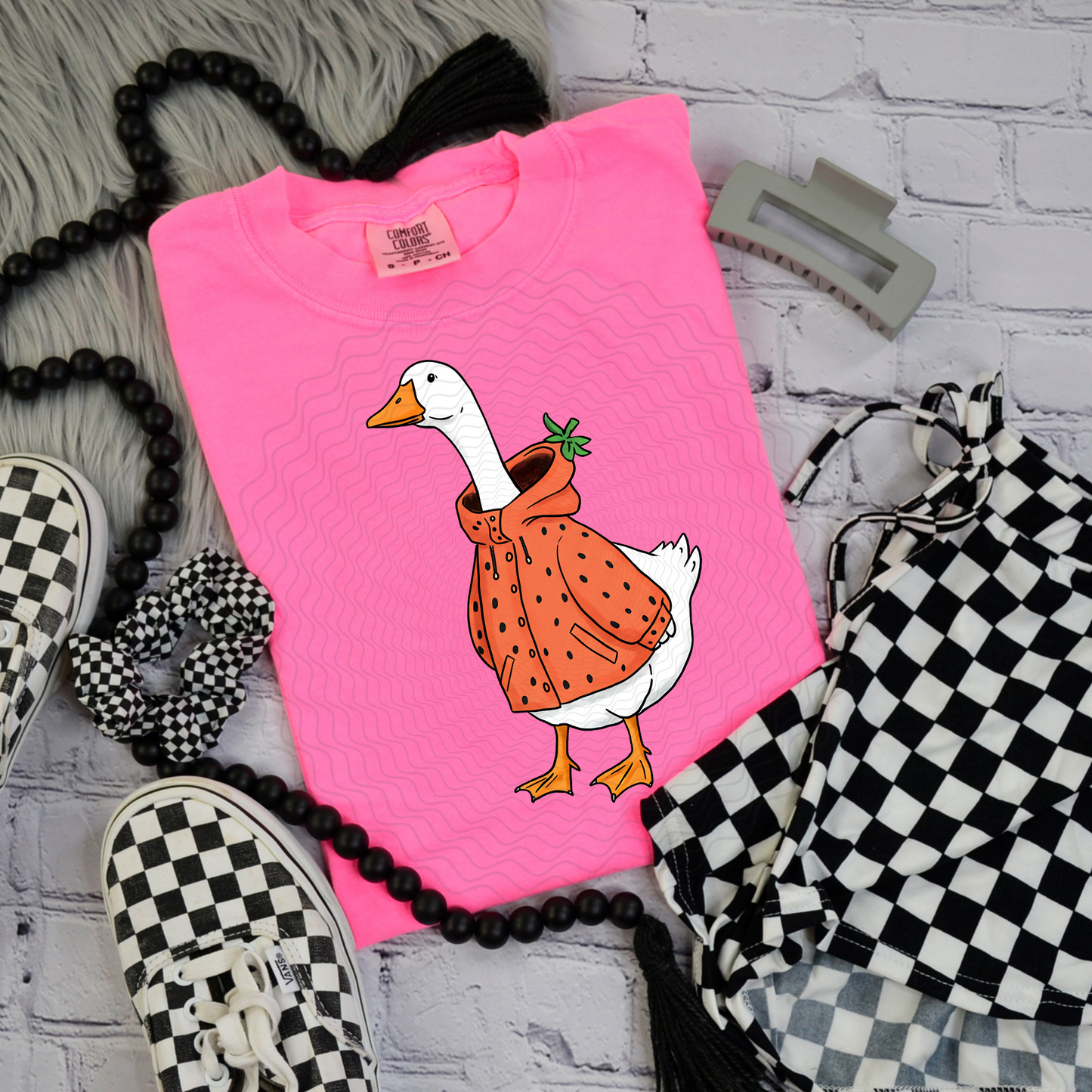 Strawberry Goose **DTF Transfer**