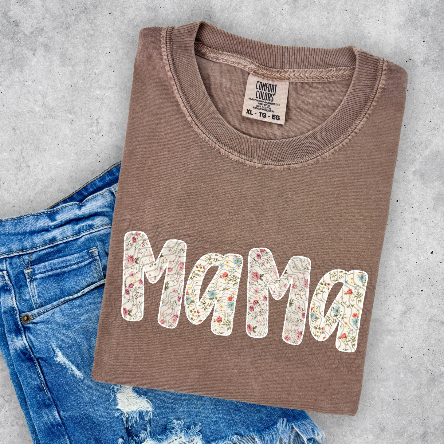 Vintage Floral Mama **DTF Transfer**