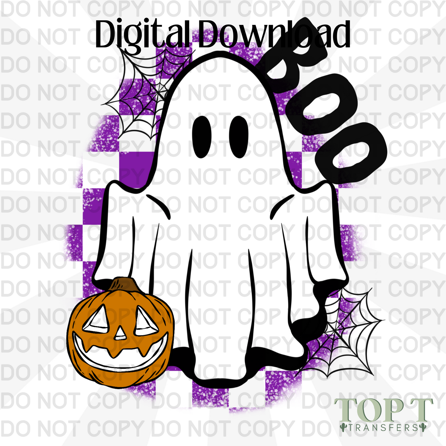 BOO HALLOWEEN GHOST (DIGITAL DOWNLOAD PNG)