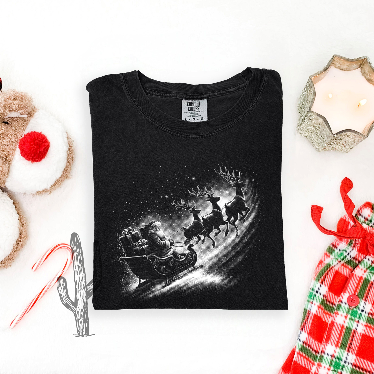 Half Tone Sleigh **DTF Transfer**