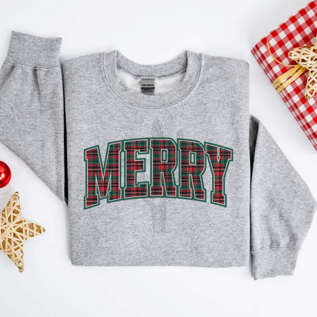 Plaid Merry **DTF Transfer**