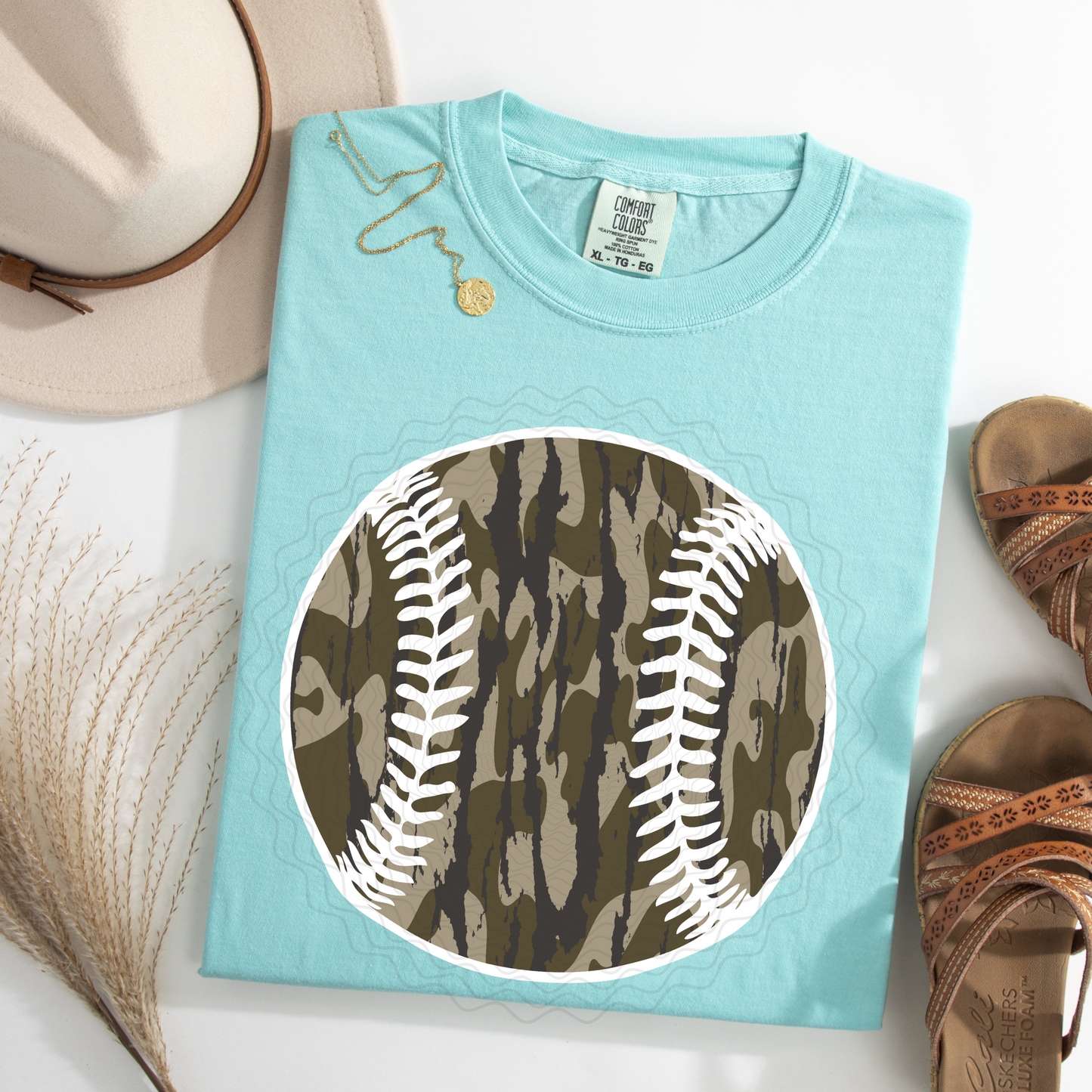 Camo Baseball/Softball **DTF Transfer**