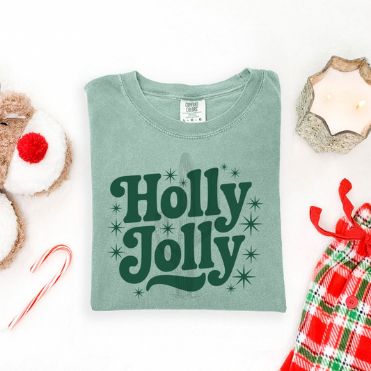 Holly Jolly **DTF Transfer**