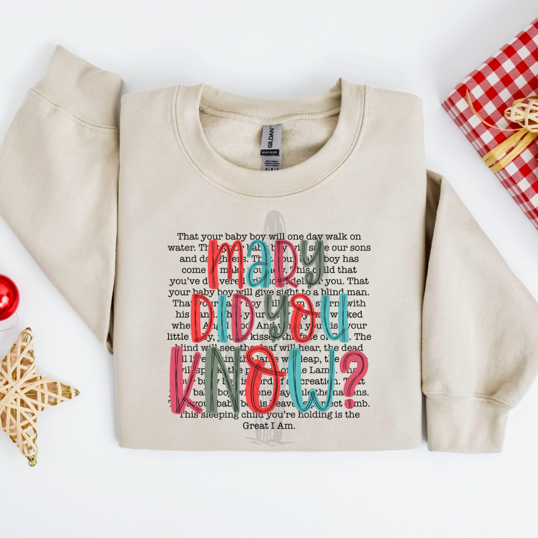 Mary Did You Know? **DTF Transfer**