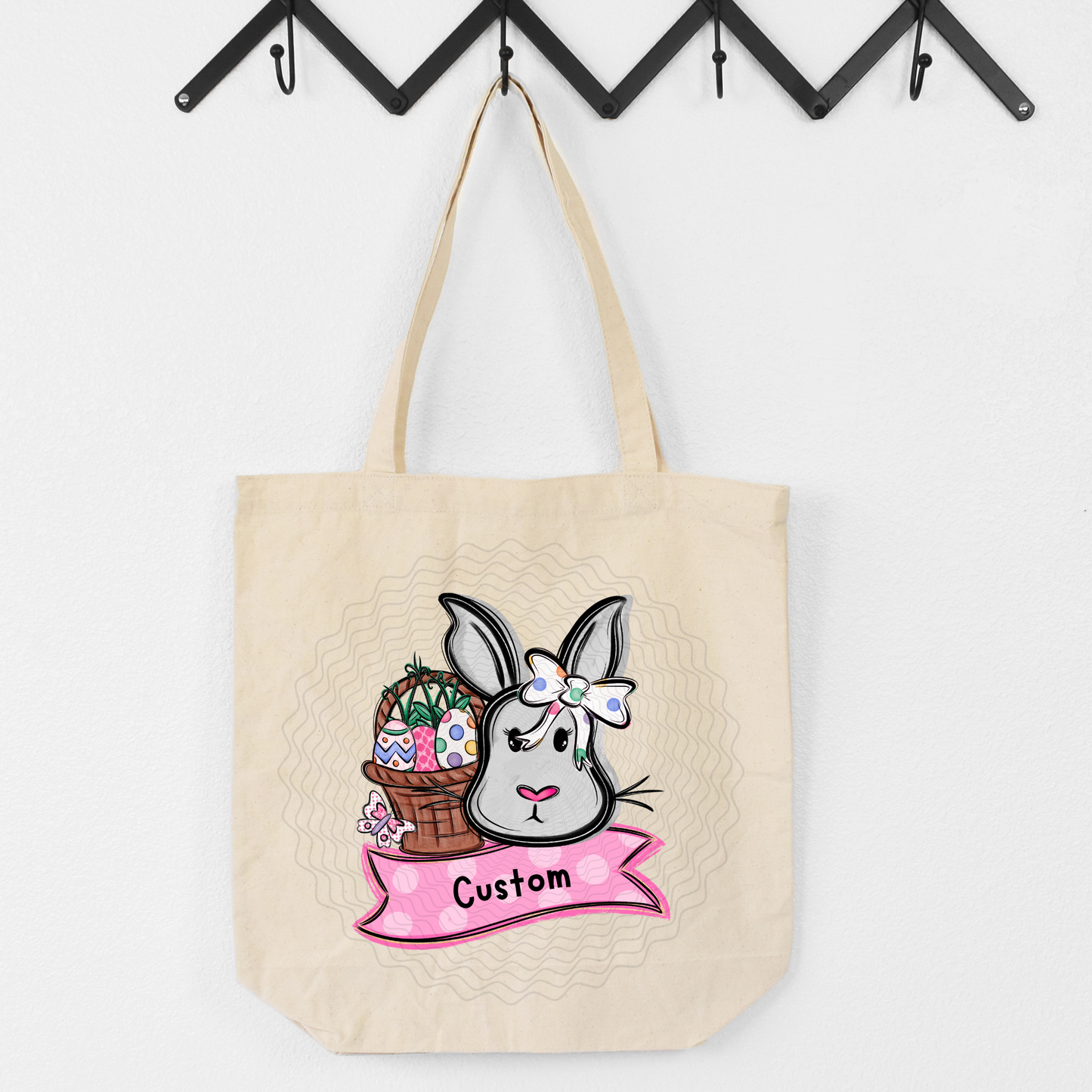 CUSTOM Bunny Basket girl **DTF Transfer**