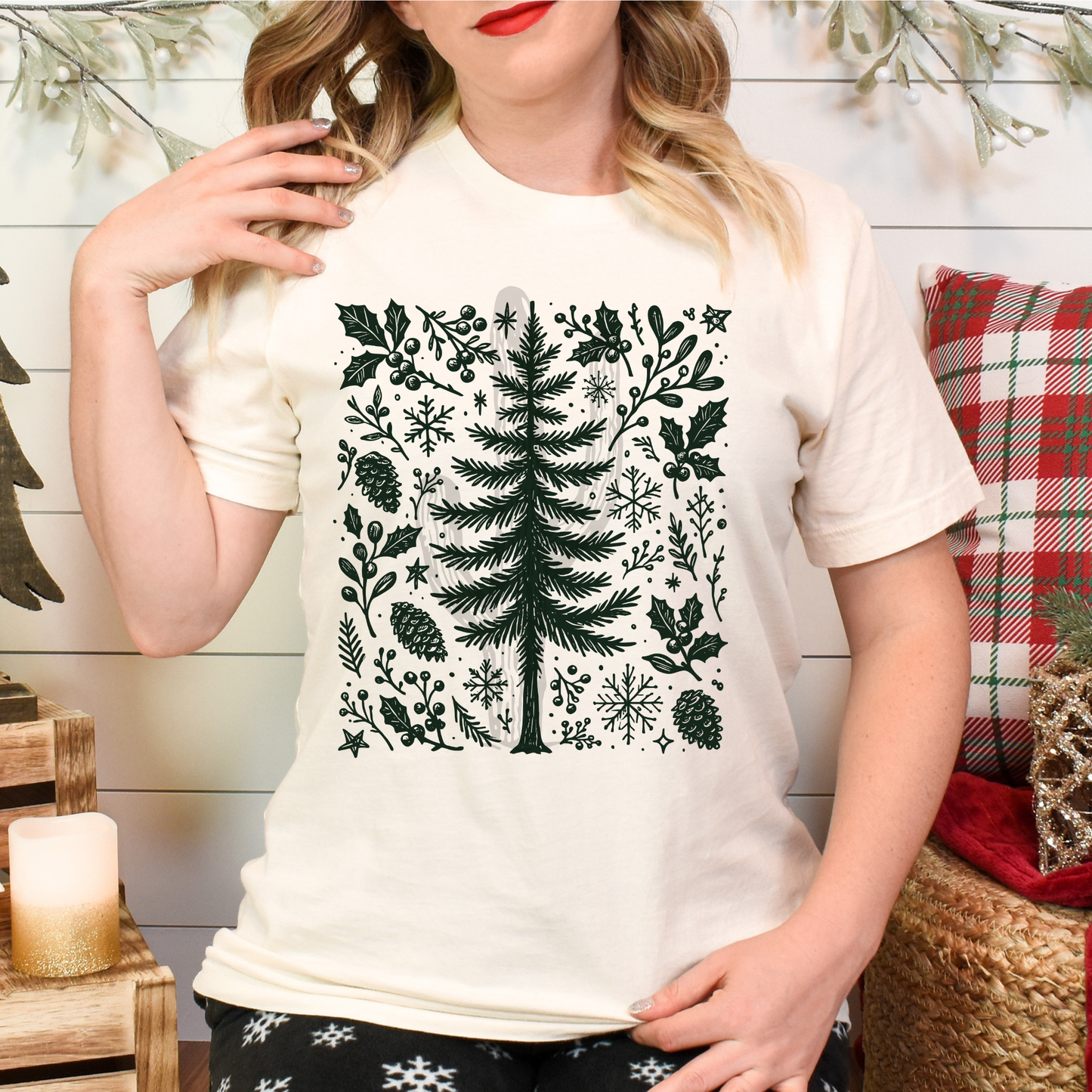 Christmas Tree Doodles **DTF Transfer**