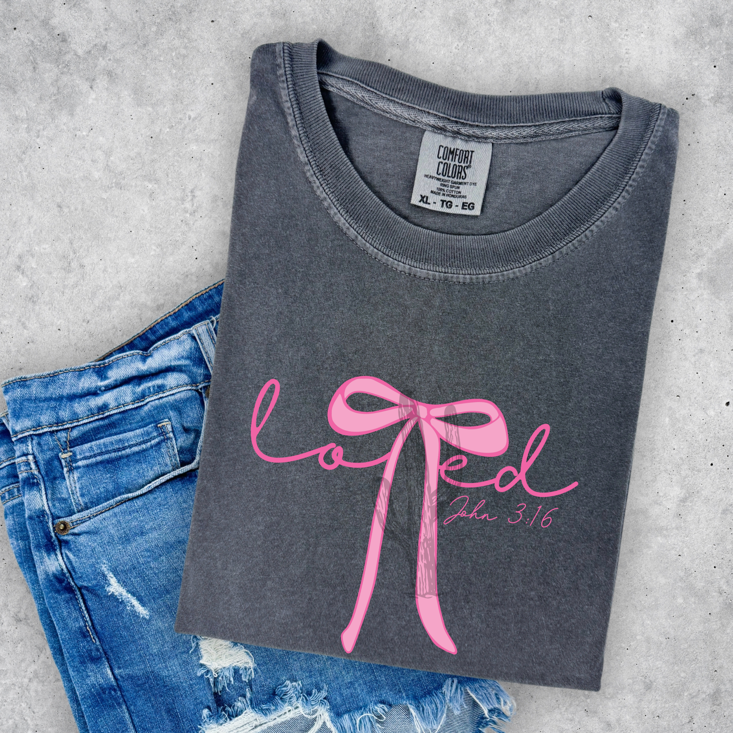 Loved John 3:16 - Wholesale Comfort Color Graphic Tee