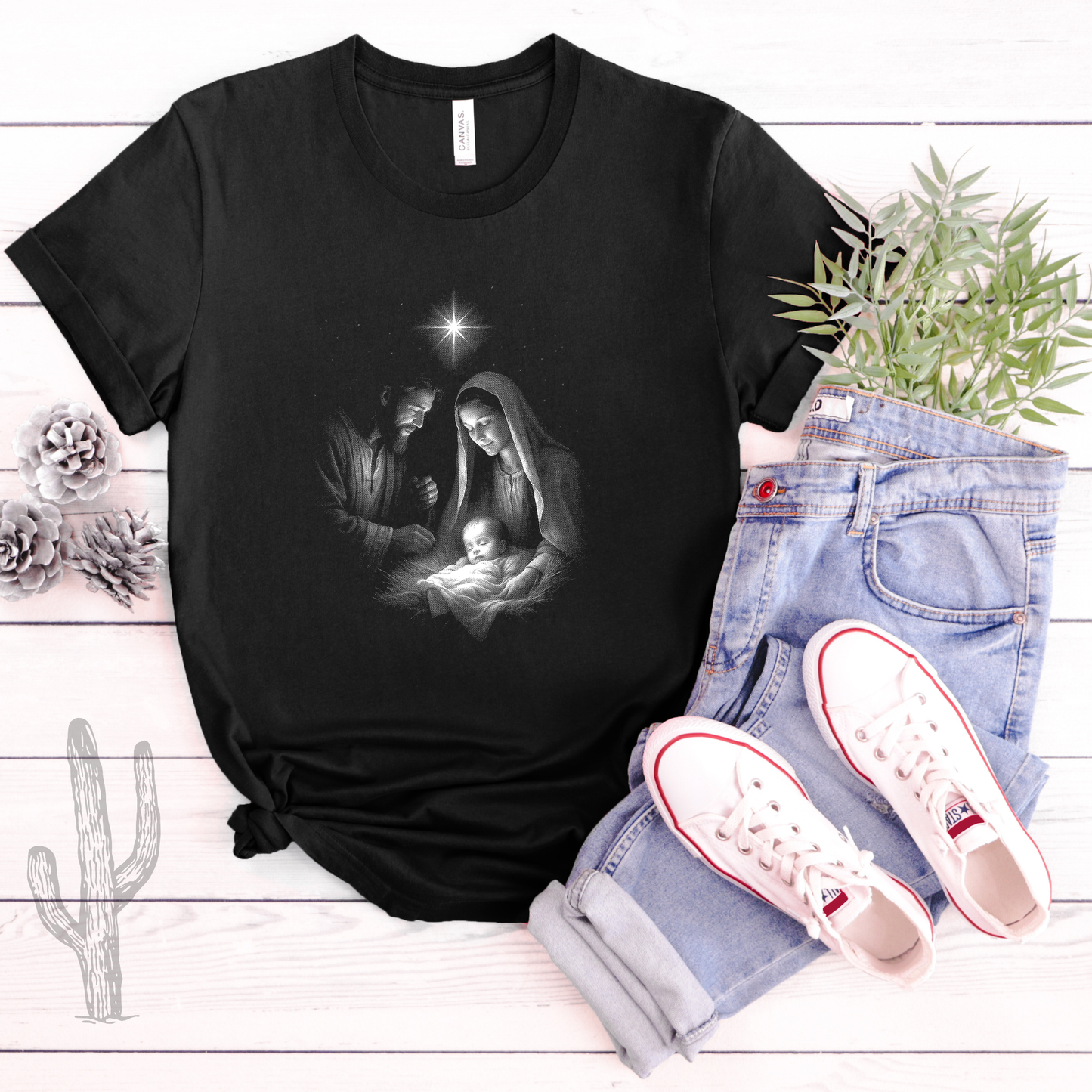 Half Tone Nativity **DTF Transfer**