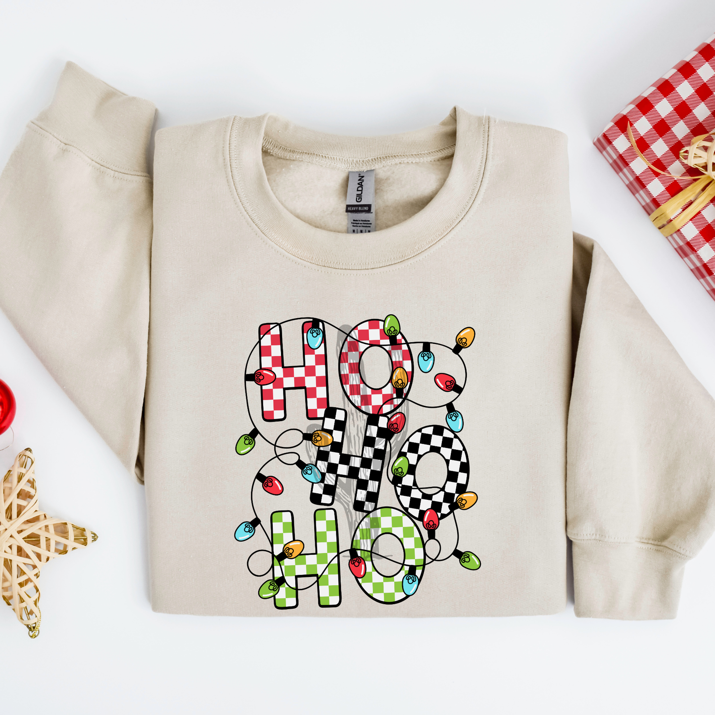 Checker Ho Ho Ho **DTF Transfer**