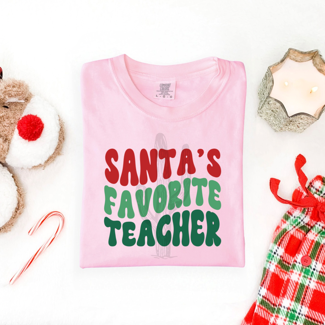 Santa’s Favorite Teacher **DTF Transfer**