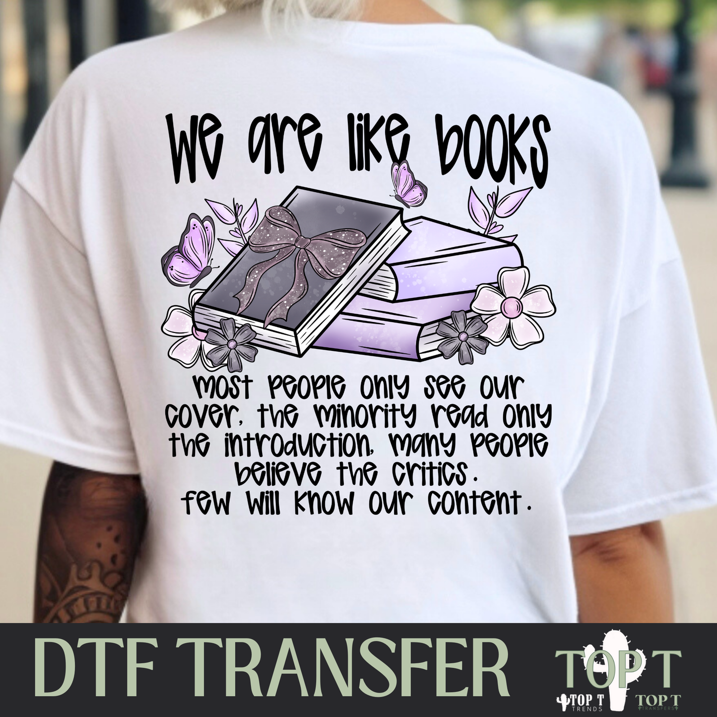 We Are Books I DTF Transfer I 2-5 Business Day TAT