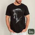 Jesus half tone **Graphic Tee**
