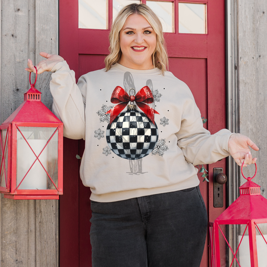 Checkered Ornament **DTF Transfer**