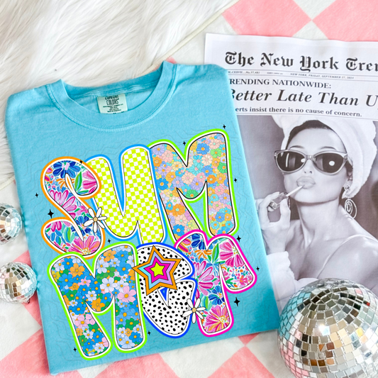 Colorful Preppy Summer **DTF Transfer**