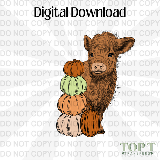FALL HIGHLAND (DIGITAL DOWNLOAD PNG)