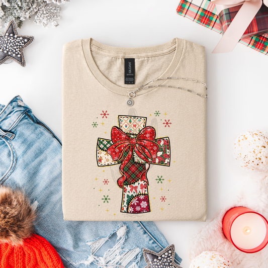 Christmas Cross **DTF Transfer**