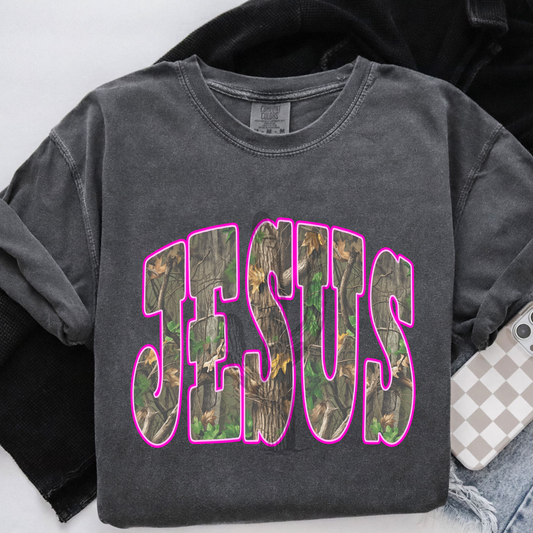Camo Jesus **DTF Transfer**