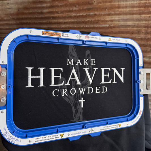 Make Heaven Crowded Wholesale  - Embroidered Crewneck
