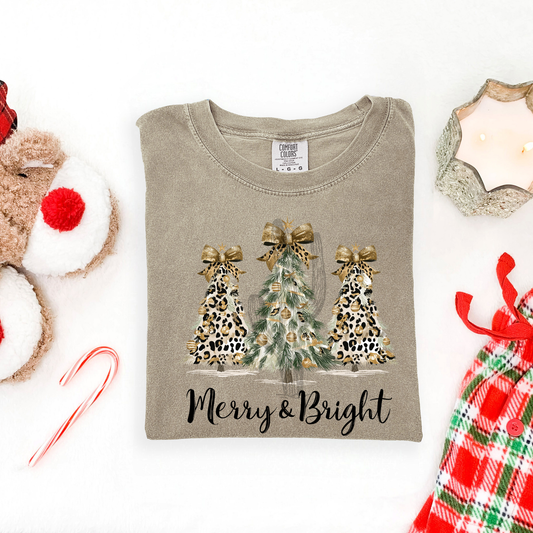 Merry & Bright **DTF Transfer**