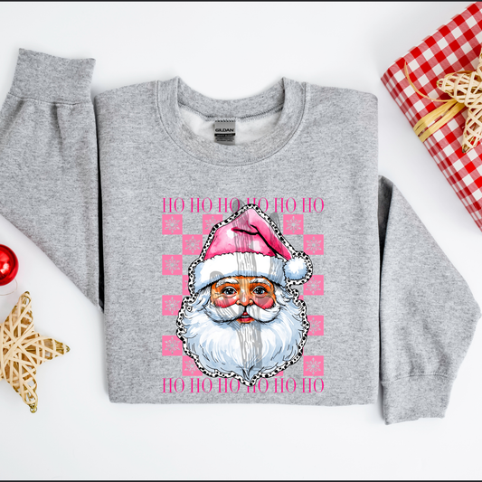 Checker Santa **DTF Transfer**