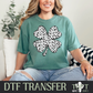 Dalmatian Dot Clover I DTF Transfer I 2-5 Business Day TAT