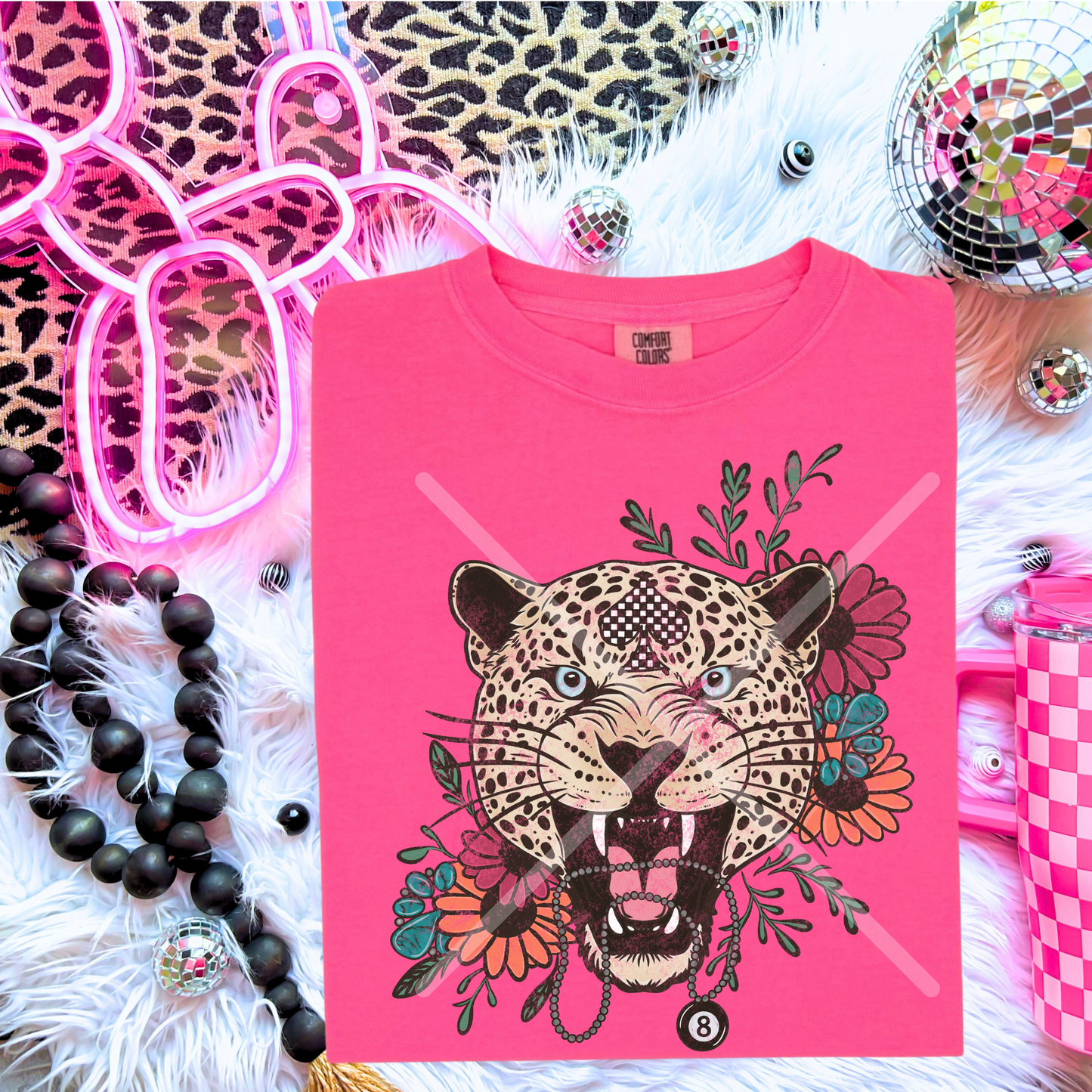 Floral Leopard **DTF Transfer**