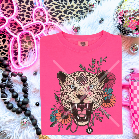 Floral Leopard **DTF Transfer**