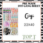 GIGI (PRE MADE DTF GANG SHEET - 2-5 business day TAT)