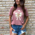 White Floral Bow **DTF Transfer**