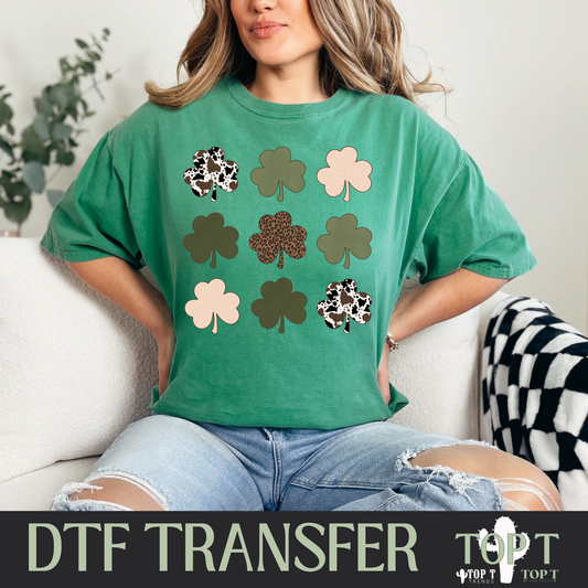 St Patty Clovers I DTF Transfer I 2-5 Business Day TAT