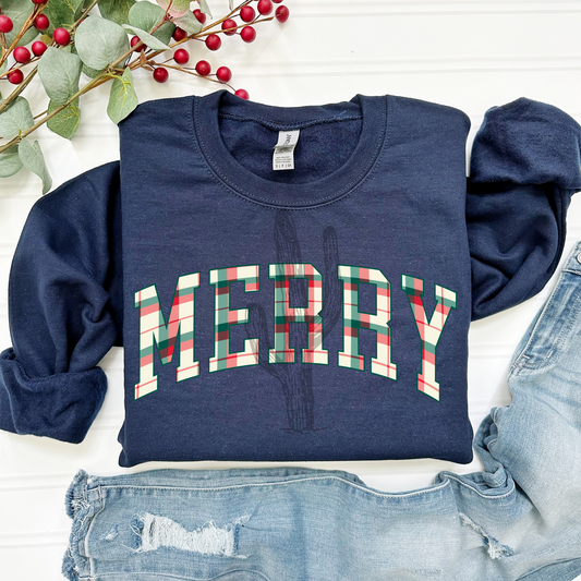 Plaid Merry **DTF Transfer**