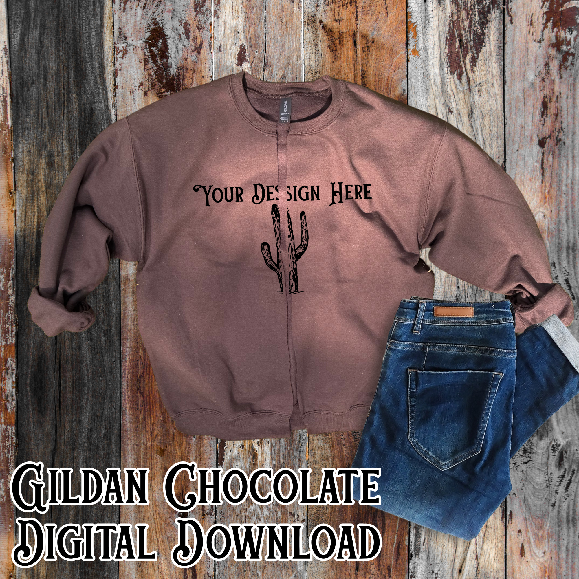 Cut Sweatshirt Trend **Blank Mockup** - Digital Download
