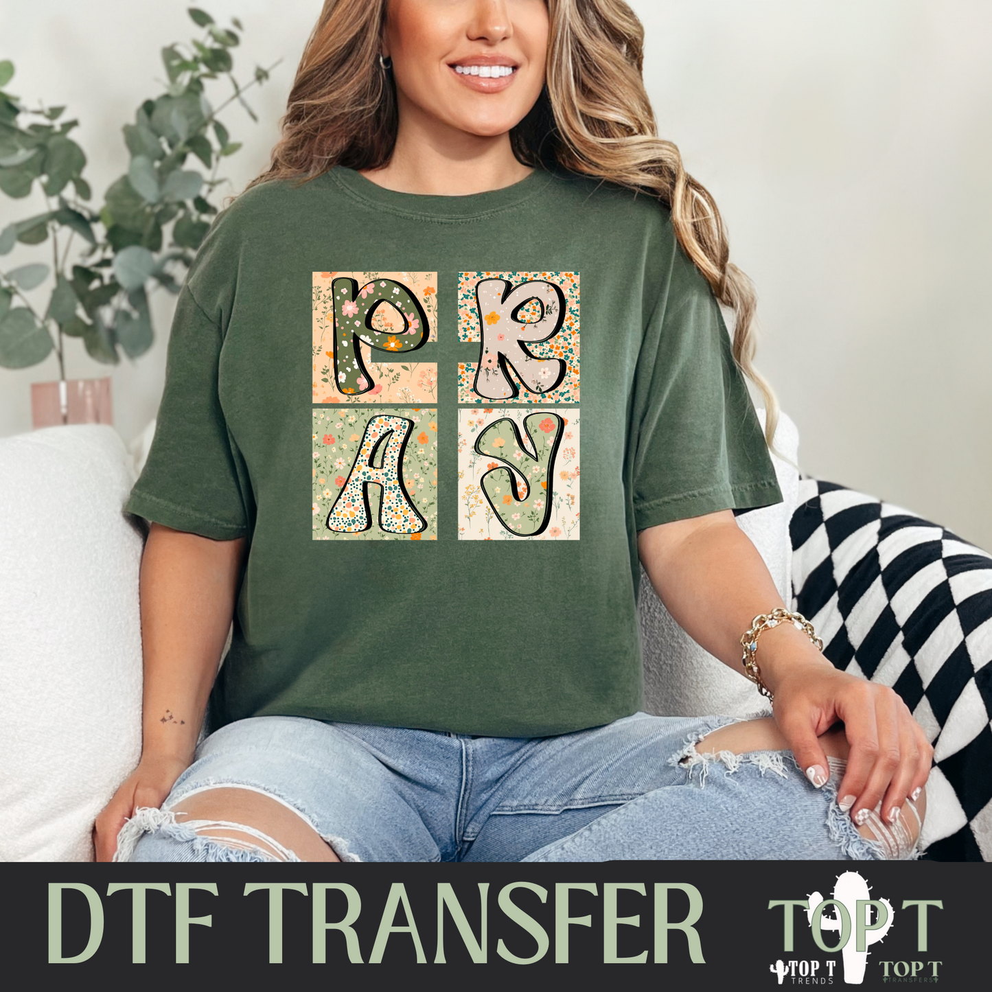 Pray I DTF Transfer I 2-5 Business Day TAT